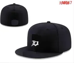 2023 Men`s Baseball Fitted Hats Sox LA LS Classic Red Black Color Hip Hop  Sport Full Closed Design Caps Chapeau 05 Stitch Heart 