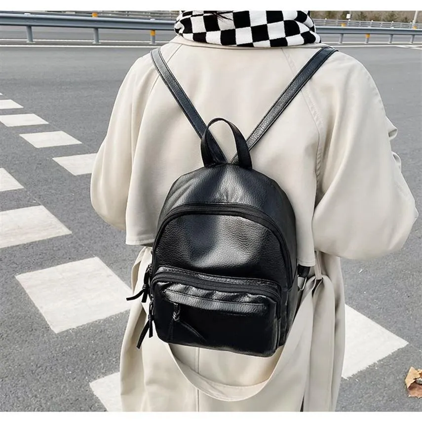 Backpack female 2022 new trendy fashion wild large-capacity mommy leisure backpack college student girl travel bag311M