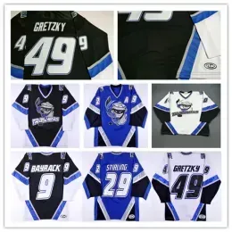 Danbury Trashers UHL Hockey Jersey Custom 49 Brent Gretzky 29 Scott Stirling 9 Mike Bayrack 42 Brad Wingfield 16 Mike Rupp 17 GALANTE 28 Jon