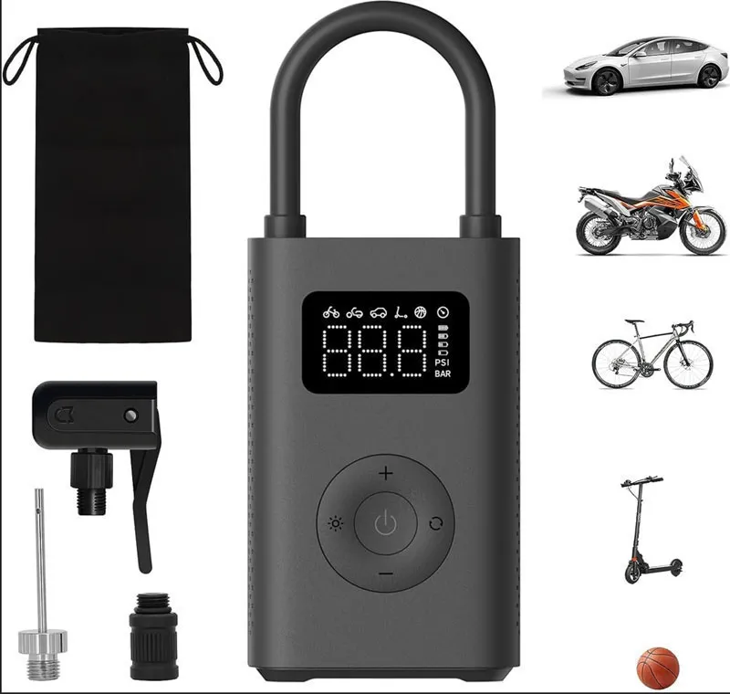 Xiaomi Air Pump 2 Inteligentne zdalne sterowanie elektrycznym sprężarką powietrza Treasure Type-C Multitool Inflator dla samochodu