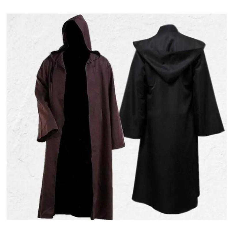 Robe d'halloween Cosplay de styliste, cape de chevalier Jedi, cape de dark vador, Costume COS pour hommes, à la mode, Whole213K