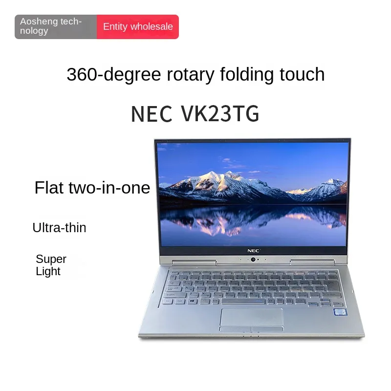 Transgraniczny eksport NEC Rotating Touch Notebook VK23 Business Ultra-cienki biuro biznesowe Użyte eksportu laptopa