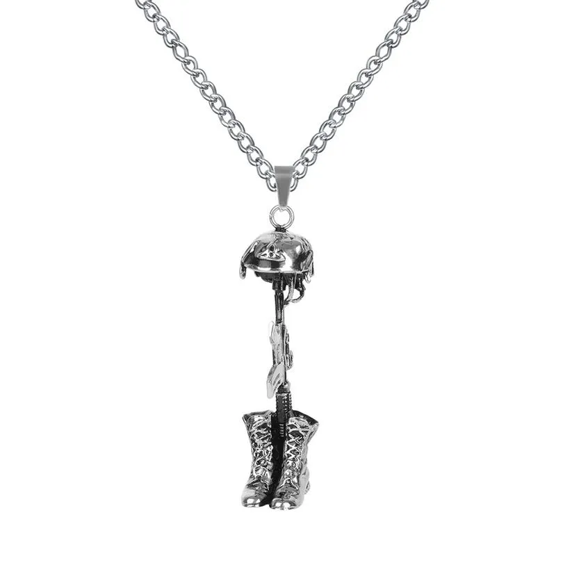 Lily Cremation Jewelry Amry Boots Helmetgun Urn Necklace Memorial Ash Gift Bag Funnel 및 Chain240f와 함께 펜던트 기념 펜던트