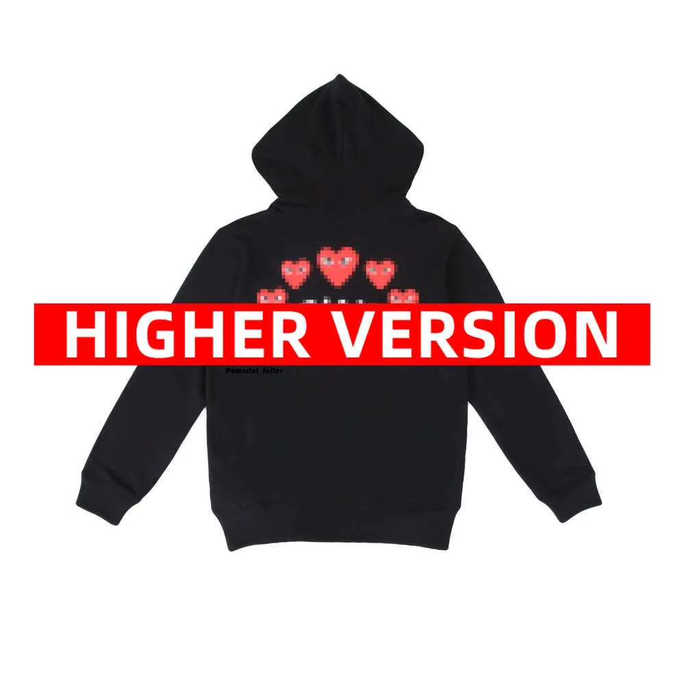 Kvinnors hoodies tröjor spela kommissionshoppare des Garcons brev pullover röd hjärta hoodie commes hoodie garcons hoodie ögon röda hjärta hoodie 2948