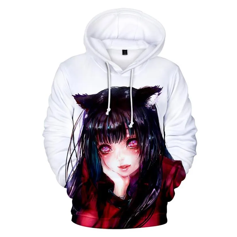 Japão anime kakegurui cosplay traje jabami yumeko momobami kirari yumemite yumemi unisex 3d moletom com capuz streetwear225z