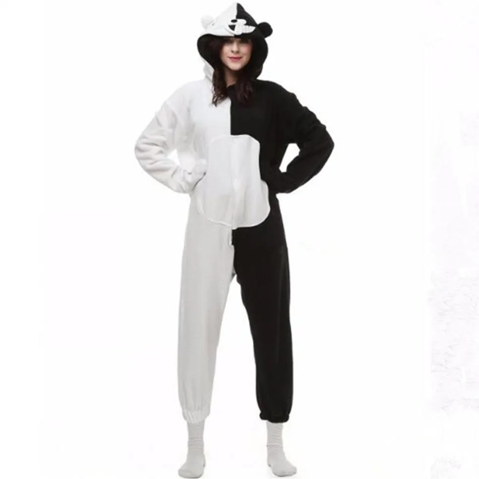 Danganronpa Dangan Ronpa Monokuma Monomi Ours Polaire Onesie Pyjama Costume Halloween Carnaval Fête Vêtements Dessin Animé Combinaison Slee305o