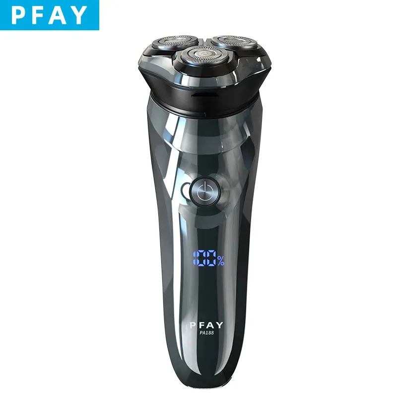 PFAY PA188 rasoir électrique pour hommes Rechargeable rasage Mashine étanche hommes rasoir électrique tondeuse à barbe USB Charge rapide240115