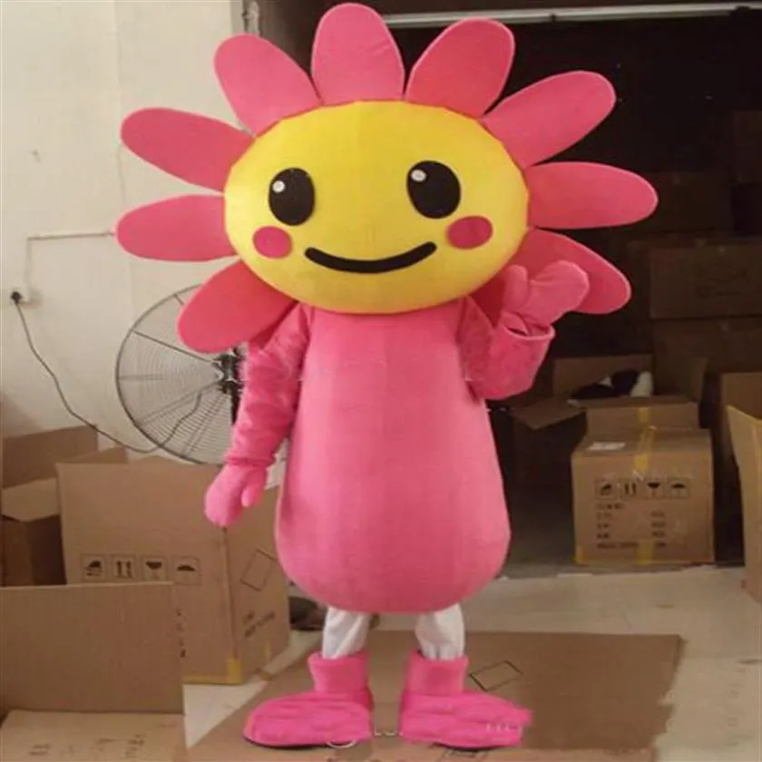 2018 مخصص مصنوع من Eva Material Sunflower Mascot Costume Flower Cartoon Apparel Halloween Birthday206U