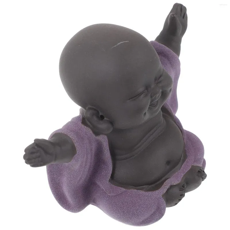 Teaware set Maitreya Laughing Buddha Ornament Office Accessories Exquisite Purple Sands Craft Decor