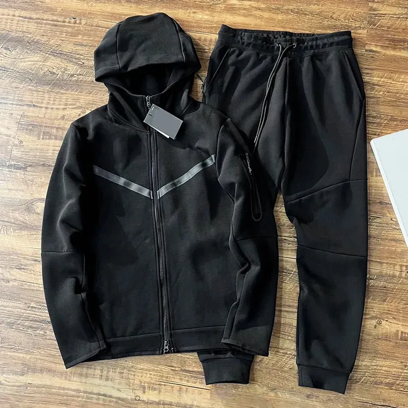 Cozy Unisex Tech Fleece 3-Piece Sports Jacket & Jogger Set