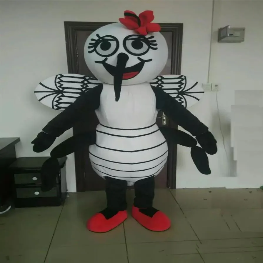 Qerformance mosquito andando boneca roupas mascote traje halloween natal festa extravagante personagem dos desenhos animados roupa terno adulto wome290x