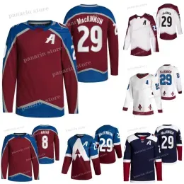 stitched hockey jerseys Cale Gabriel Mikko Nathan Reverse MacKinnon Makar Rantanen Landeskog ice hockey custom jersey