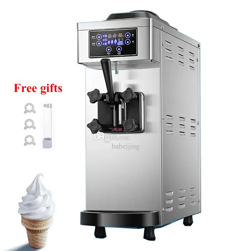 싱글 헤드 소프트 서비스 아이스크림 메이커 기계 상업용 소형 데스크탑 아이스크림 자동 판매기