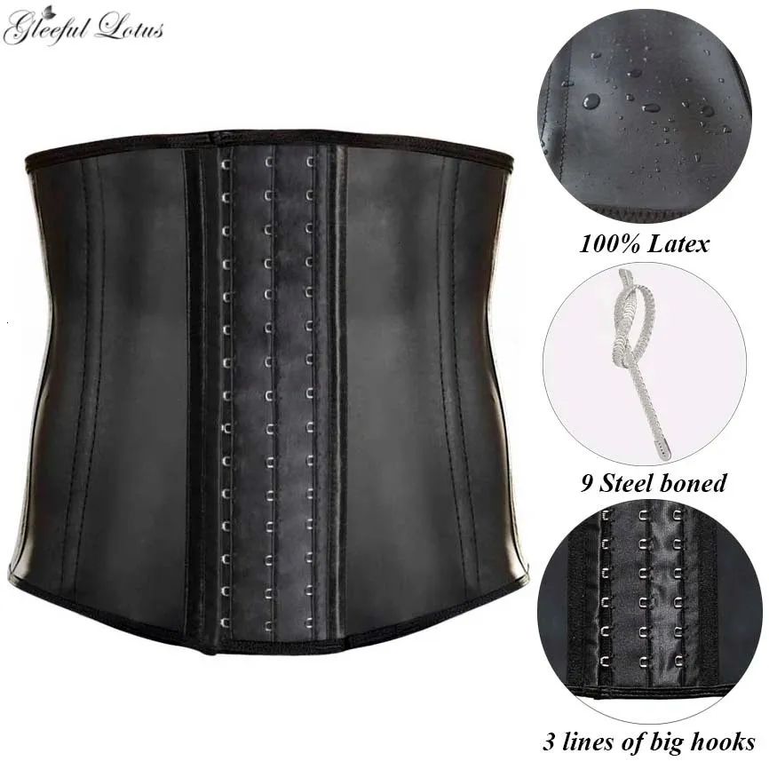 Men Shapewear Modeling Strap Male Slimming Belt Abdominal Binder Body Shaper Latex Waist Trainer Corset For Underwear 240113