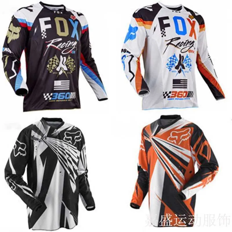 2024 Herren-T-Shirts Fox Selling Mountainbike-Radanzug Offroad-Motorrad Geschwindigkeitsreduzierendes atmungsaktives und schnell trocknendes Langarm-Top-Batch