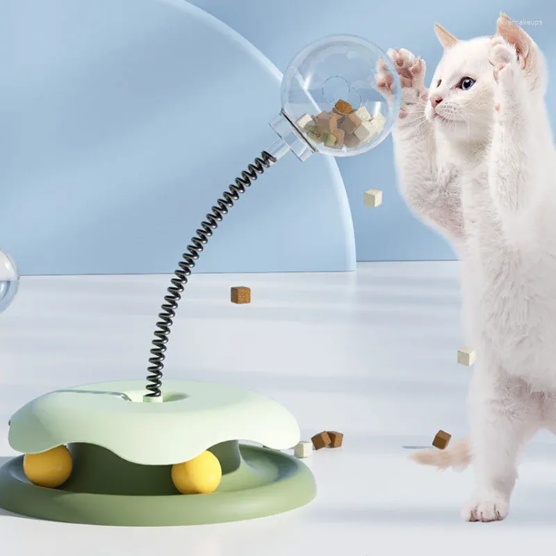 Cat Toys Leaking Food Ball Interactive Dispenser Toy Tumbler Treats