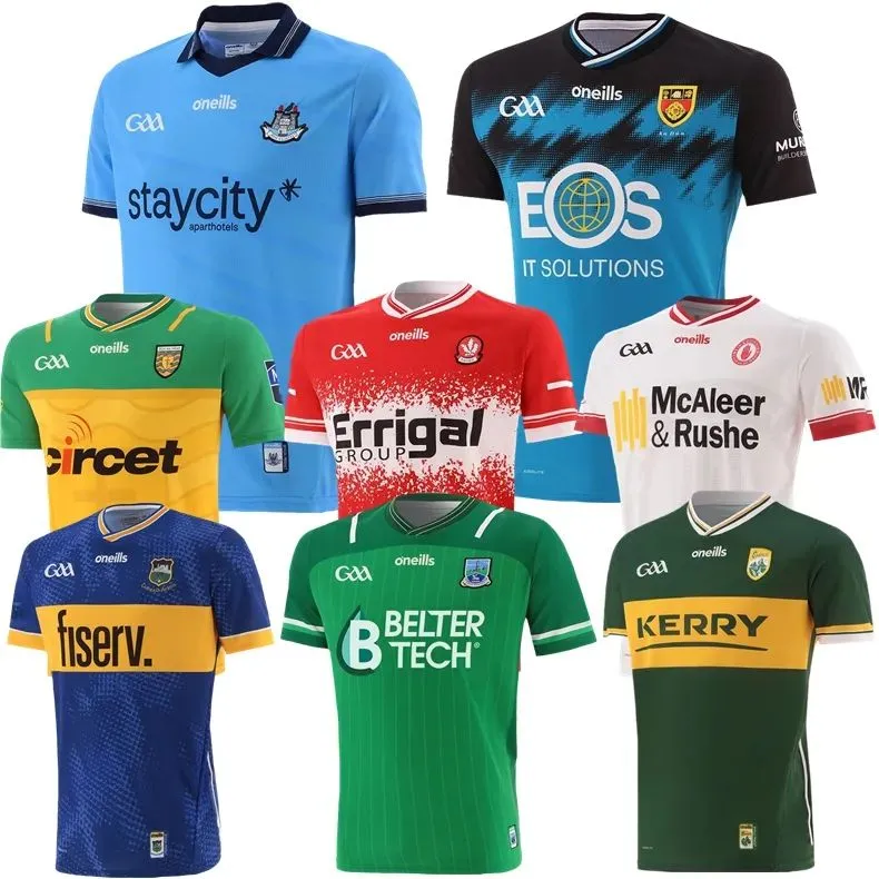 المشجعين قمم Tees 2024 Dublin GAA Jerseys 23 24 Donegal أسفل Fermanagh Tyrone Tiperary Hurling Derry Home بعيدًا عن القميص البديل S-5XL J240309