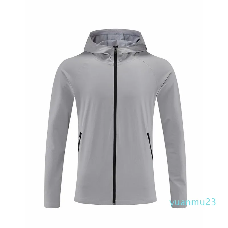 LL MEN NOWOŚĆ Sport Zapip Kurtka z kapturem swobodna Brethable Outdoor Jogger Strój do wędrówki Materiał z kardiganowy 3333