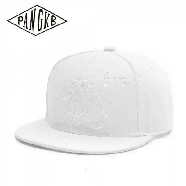 Pangkb Brand Brooklyn Cap Girl Boy White Hop Hat Spring For Män Kvinnor Vuxen utomhus Casual Sun Baseball Cap Bone 240113