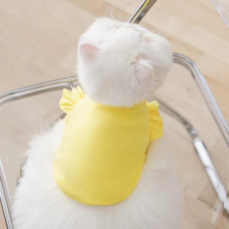 Dog Apparel Simple Cat Clothes Thin High-neck T-shirt Hairless Two-legged Puppy Small