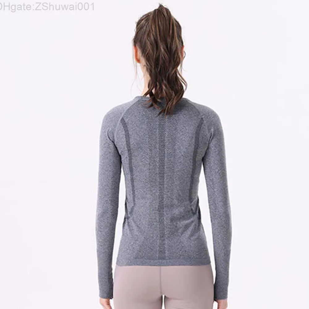 Haut de Yoga à manches longues pour femmes, chemise de Fitness, vêtements de sport, séchage rapide, pour VestGR7L