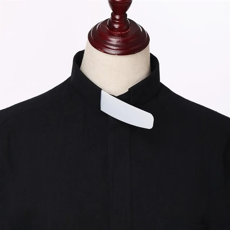 5pcsロットホワイトカラーは、聖職者のシャツのための襟の挿入挿入clars collar insertas fast fast shipment high quality289e