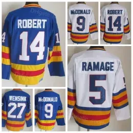 Men Ice Hockey Vintage 9 Lanny McDonald Jersey Retro 27 John Wensink 5 Rob Ramage 14 Rene Robert 19 Joe Sakic 21 Peter Forsberg Stitched Bre