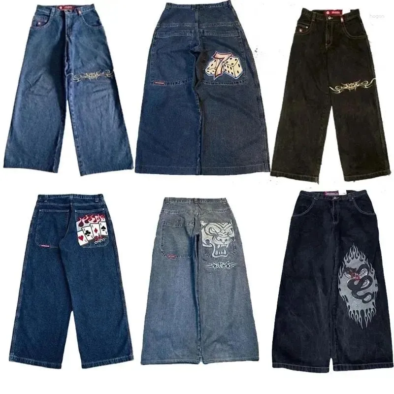 メンズジーンズjncos y2kパンツ男のためのバギージンコ貨物2024日本2000年代スタイルJNCO衣類ロパジーン