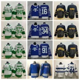 Men Ice Hockey 34 Auston Matthews Jersey 16 Mitchell Marner 88 William Nylander 44 Morgan Rielly 17 Wendel Clark 91 John Tavares All