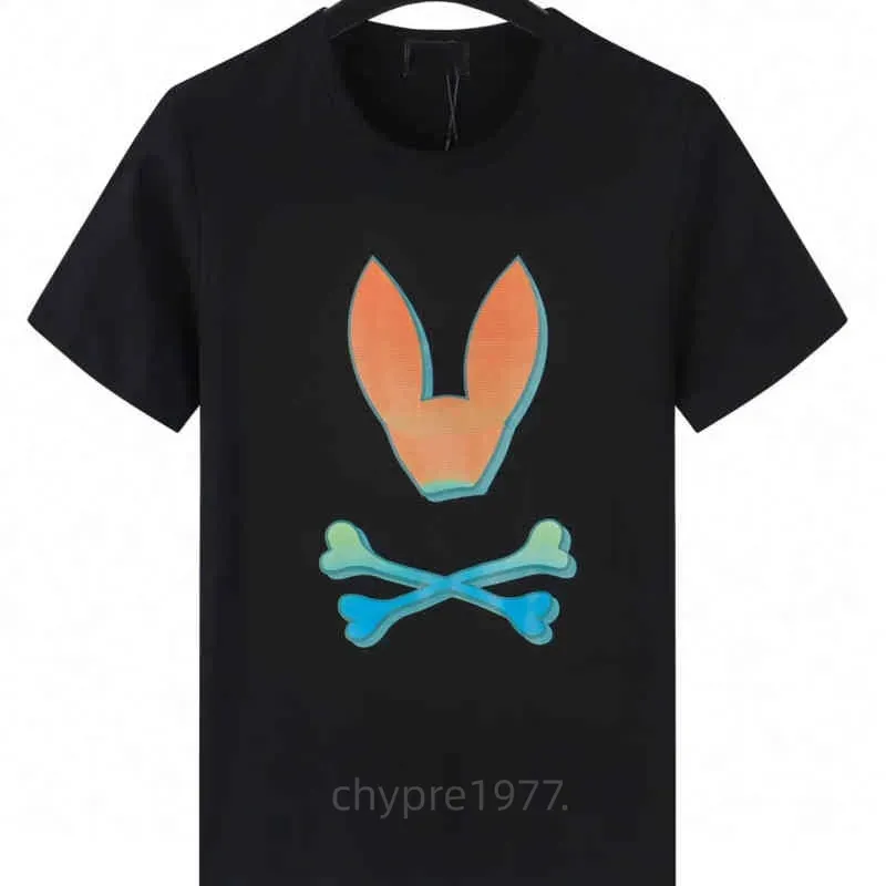 Brand Men t-shirts skull bunny pattern top cotton O neck short sleeve t shirt print ghost rabbit polo shirt summer luxury designer T shirts