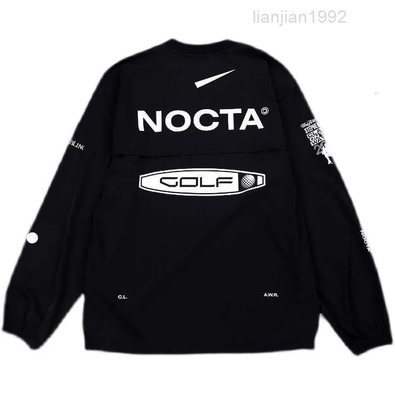 2023 Herren Hoodies US-Version Nocta Golf Co Markenzeichen Draw atmungsaktiv schnell trocknend Freizeit Sport T-Shirt Langarm Rundhals Sommer