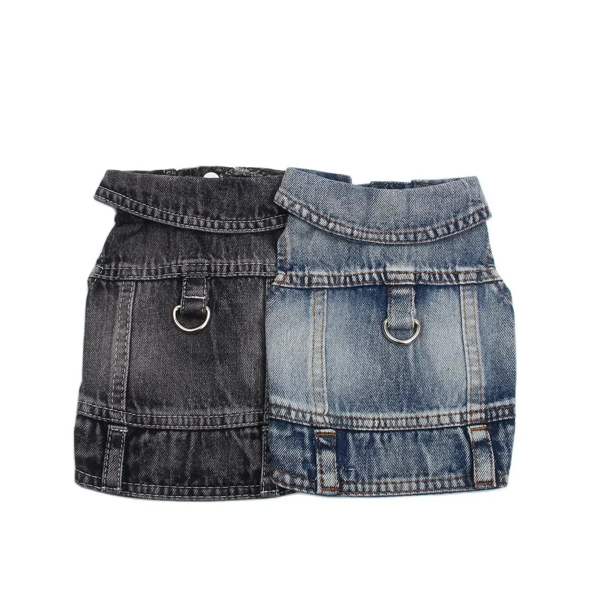 Huisdieren Honden Jeans Jasje Trekbaar Denim Vest Kat Puppy LenteHerfst Kleding Kleding 240113