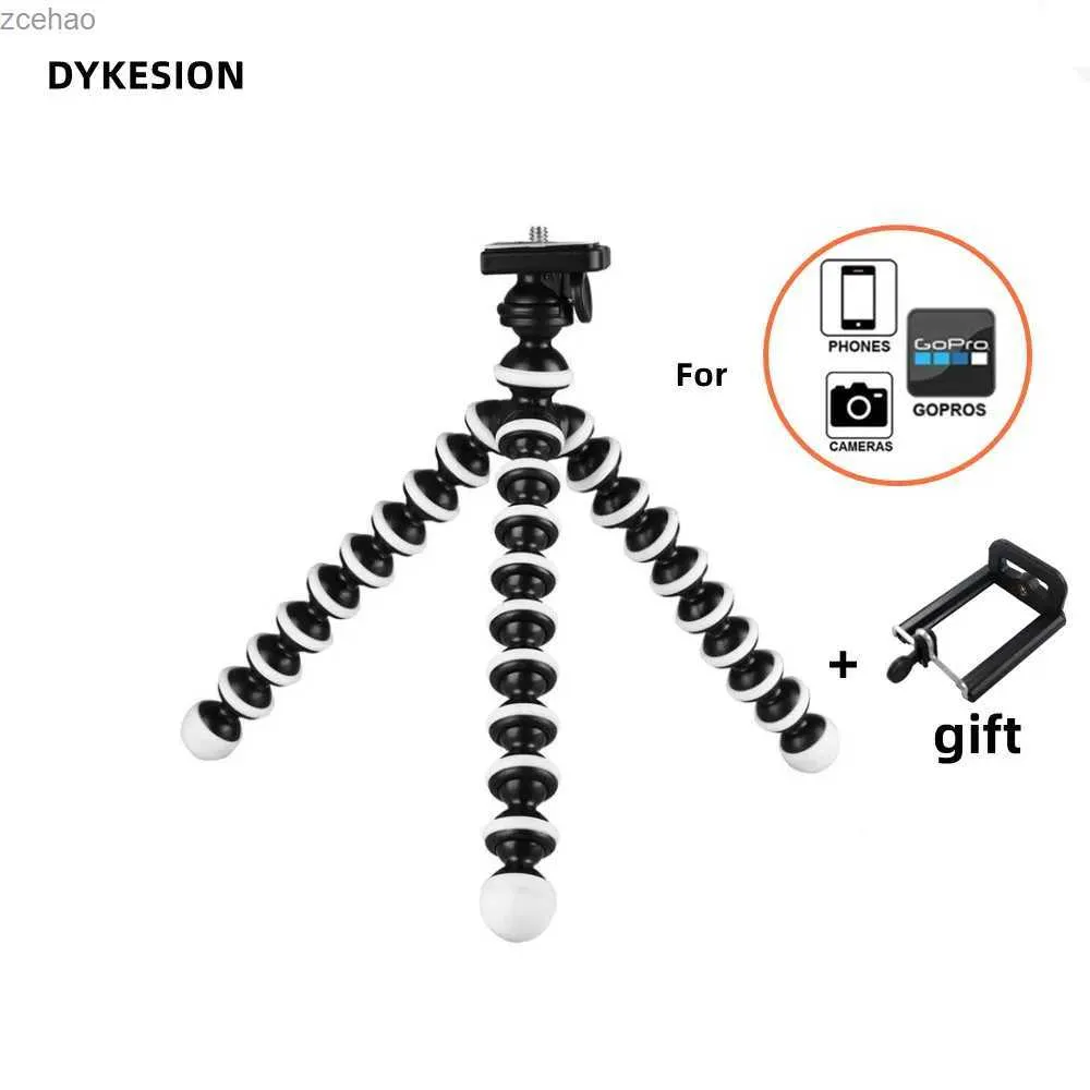 Tripods Tripods Tripod For Phone Mobile Camera Holder Clip Smartphone Monopod Tripe Stand Octopus Mini Tripod Stativ For PhoneL240115