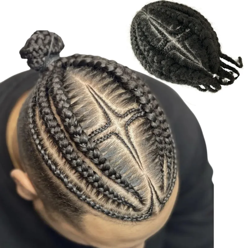 Pelo Rizado Trenzas Africanas Hombre Pelo Corto Trenzas De