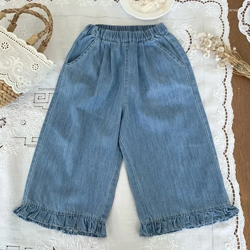 Pantalon bébé fille jeans mode automne garçons denim pantalon évasé