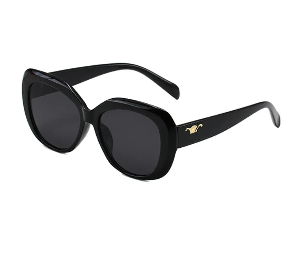 Gafas de sol de diseñador para mujer, gafas de lujo, gafas de sol con letras populares, gafas unisex, gafas de sol de metal, regalo muy hermoso CE2264