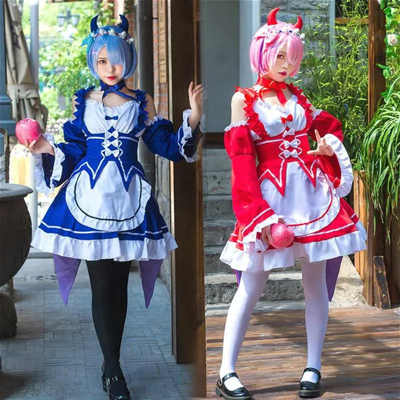 Maid Costume Cosplay Animation Show Japanese Restaurant Lolita-Cute Work Anime2279