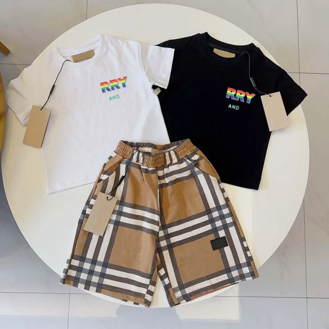 Designer T-shirt shorts Sets baby boys Clothing Sets cost shirt summer Kids Boy Clothes New childrens Baby Kids Infant Clothing set