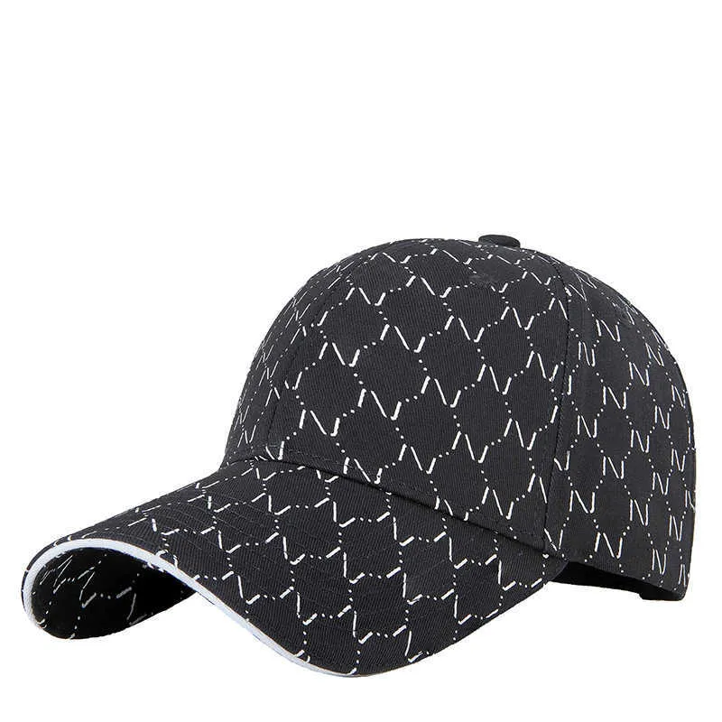 Designer Ball Caps 2024 Springsummer New Korean Edition Trendy Printed Baseball Hat For Men and Women's Fashion Hard Top Sunshade Duck Tongue Hat Le5q