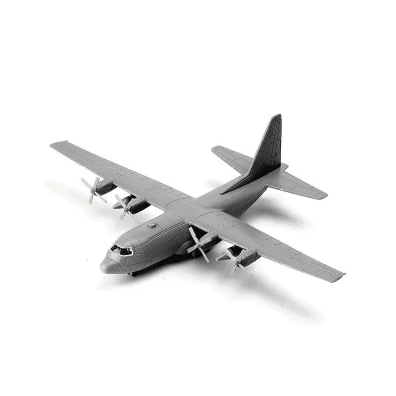 4d 1/144 United States Lockheed C-130 Hercules Assembly Military Model Toy Airplane 240115