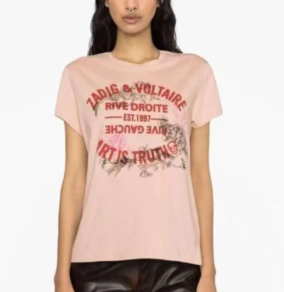 Zadig & Voltaire Tシャツ DHgate.com:24ss Zadig Voltaire New Designer T-shirt Zv