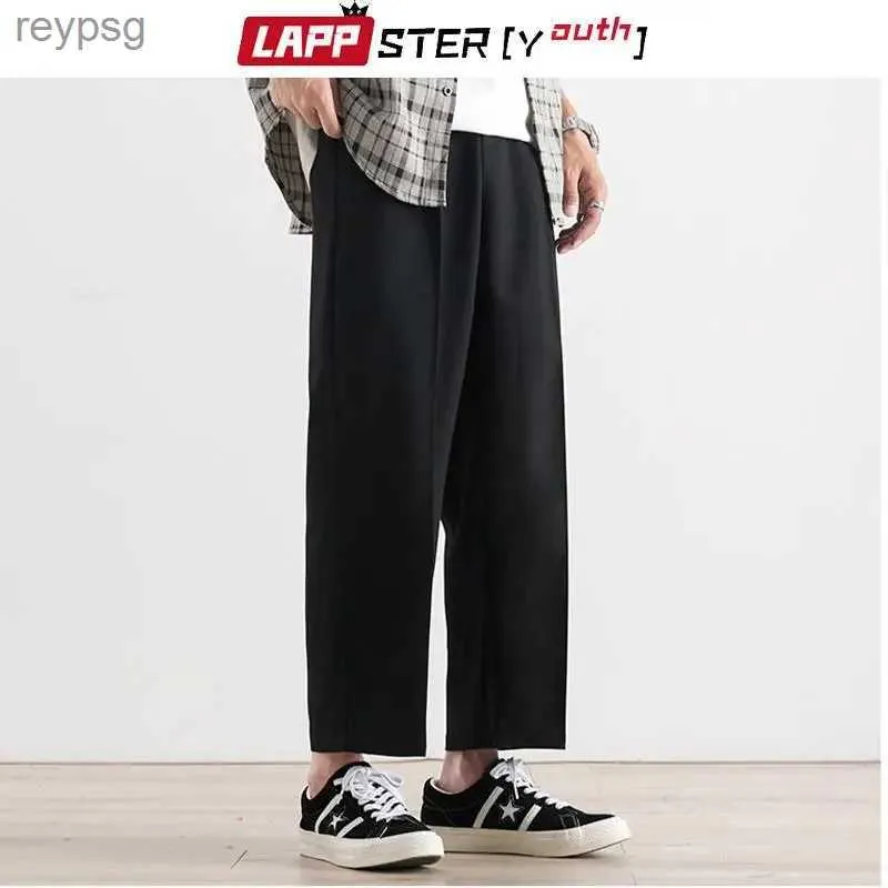 Pantaloni da uomo Lappster - Abbigliamento da strada Baggy Harajuku Youth Pantaloni sportivi neri Retro Abbigliamento da lavoro Sharuel Moda coreana da jogging Abbigliamento sportivo 2023 YQ240115