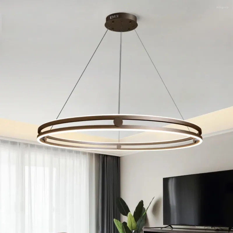 Wall Lamp Light Luxury Living Room Post-Modern Creative Ring Bedroom Study And Restaurant Designer Led Chandelier