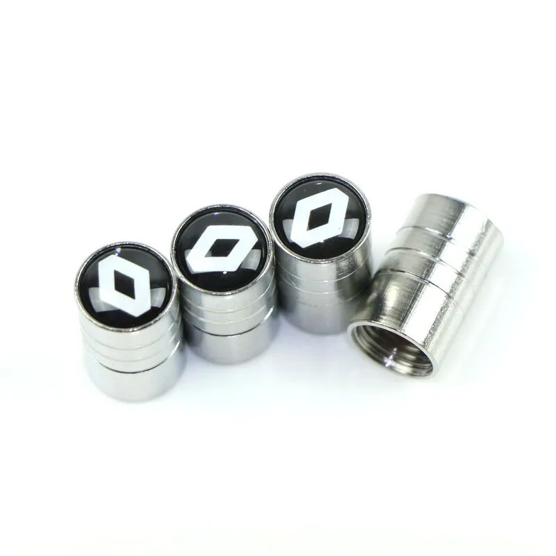 Wholesale Tire Valve Stems Caps Stainless Steel Wheel R Line Rline GTI Logo For Volkswagen Passat Sagitar Magotan Tiguan Renault Lada Opc GR