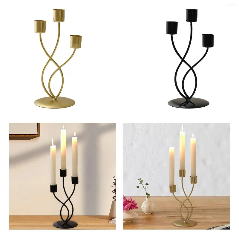 Candle Holders Candlestick Nordic Simple Elegant Centerpiece Home Decor 3 Arm Holder