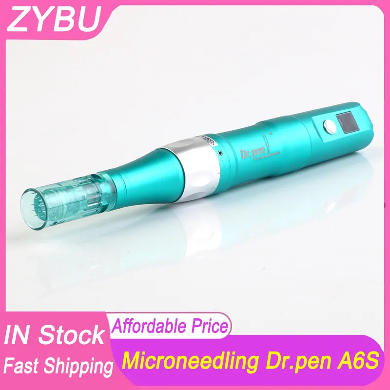 Usage domestique Soins de la peau Visage MTS Microneedling Roller Dr.pen A6S Meso Therapy Ultima Dr Derma Pen Professionnel Sans Fil Dermapen PMU Outils Avec 2 Cartouches