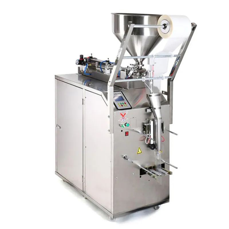 High Quality Packaging Thick Paste Peanut Butter Thick Sauce Small Bag Automatic Liquid Sauce Filling Packing Machine