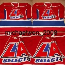 Weng VTG-LA Selects High School Game Worn Hockey Jersey 100% Stitched Embroidery s Hockey Jerseys