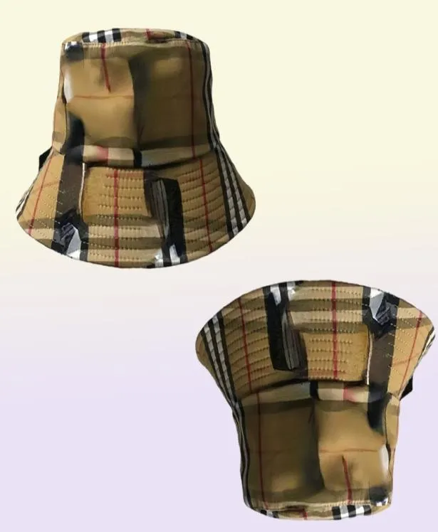 Chapéu de balde xadrez de pelúcia designer boné pescador chapéus outono inverno bonés moda mesquinho borda casual cabido sunhat5716308