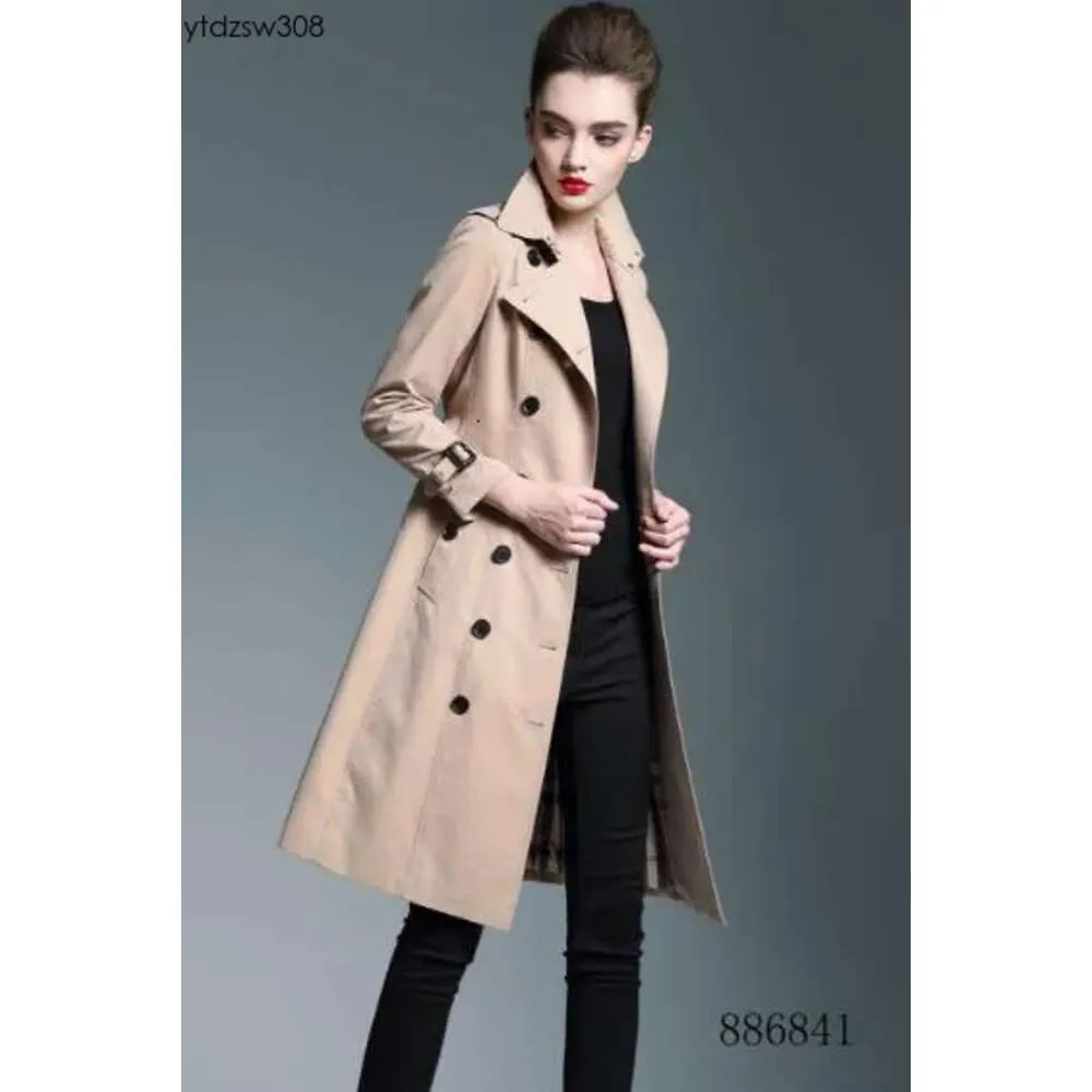 Chaud Classique Mode Populaire Angleterre Manteau/femmes De Haute Qualité Plus Veste De Style Long/Trench Coupe Slim À Double Boutonnage pour Femmes B6841F340 S-XXL